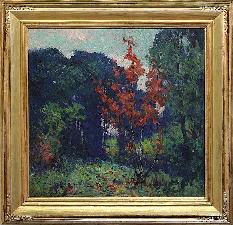 The Red Maple by Hugh Henry Breckenridge,A3(16x12")Poster