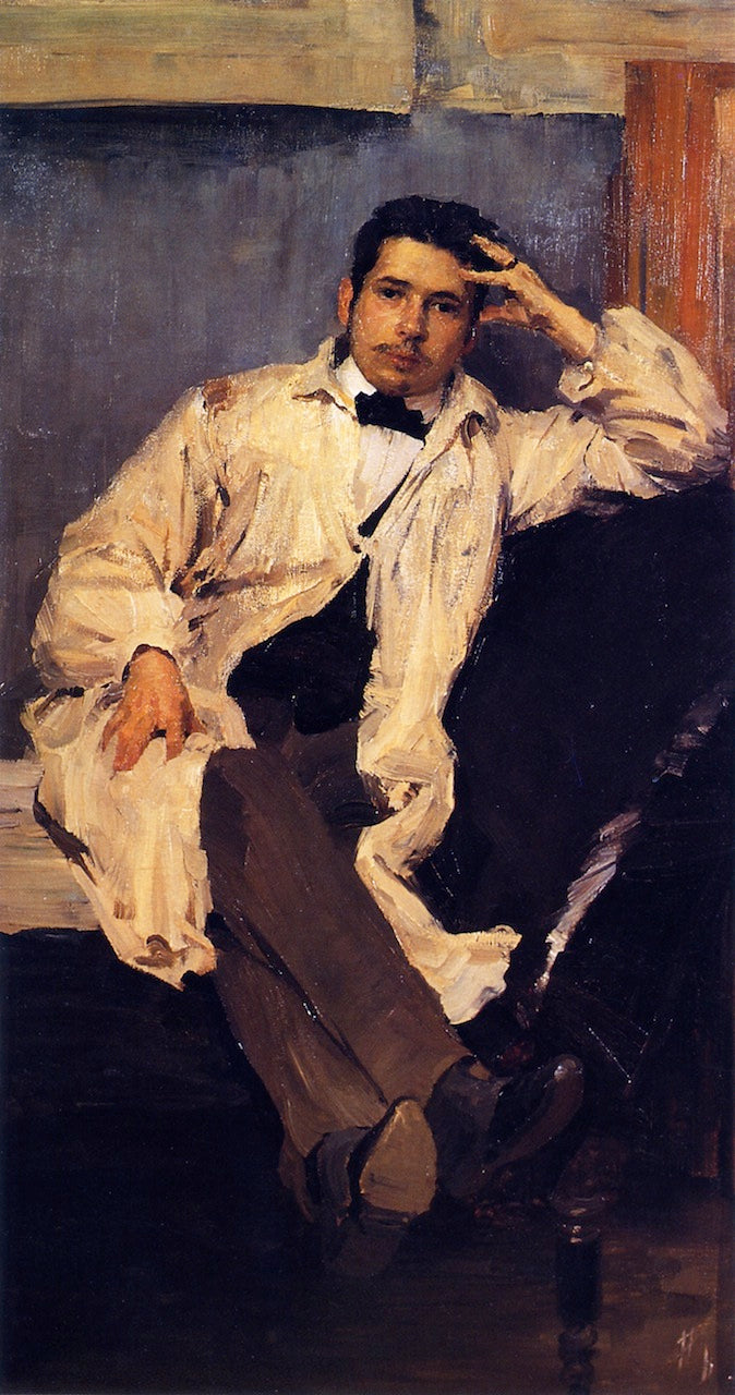 Portrait of Konstantin Somov by Filipp Andreevich Maliavin,A3(16x12")Poster