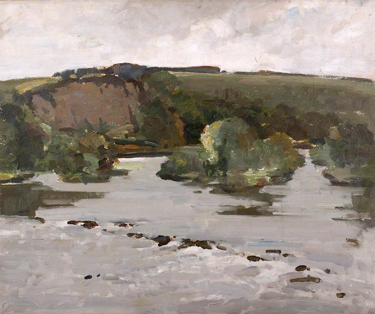 Near Ludlow, vintage artwork by Frederick Milner, 12x8" (A4) Poster