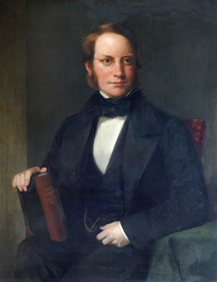 Lyon Playfair, 1st Baron Playfair of St Andrews, vintage artwork by Henry William Pickersgill, 12x8" (A4) Poster