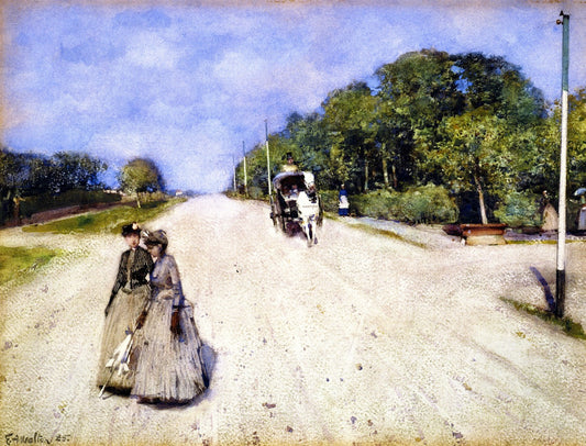 En Plein Air, vintage artwork by Edward Arthur Walton, R.S.A., P.R.S.W., 12x8" (A4) Poster