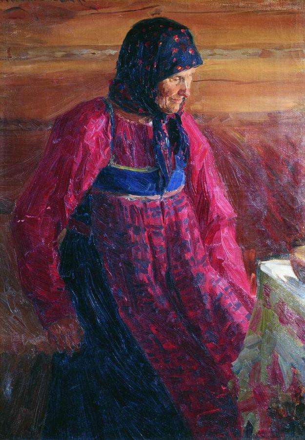 Darya, vintage artwork by Ivan Kulikov, 12x8" (A4) Poster