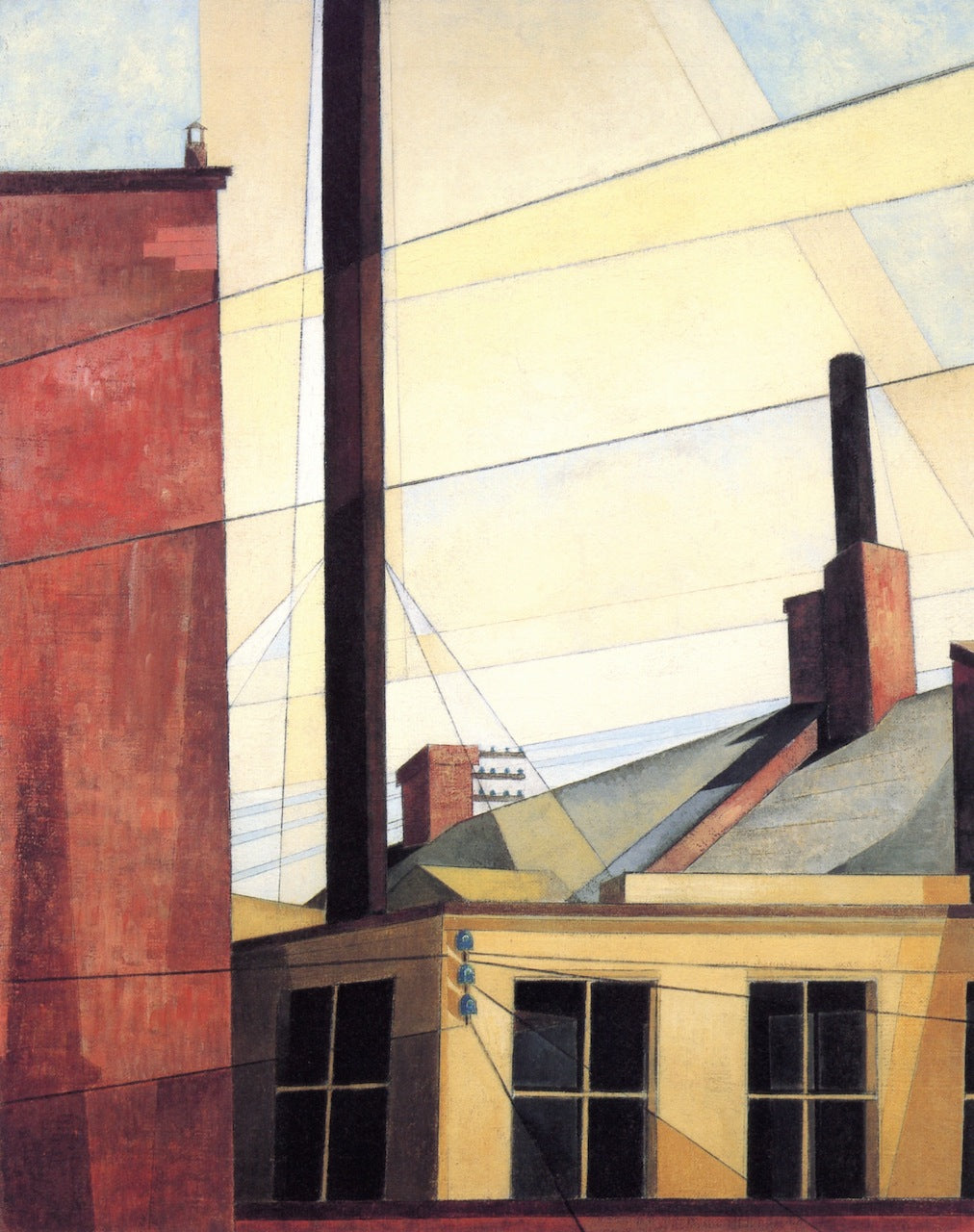 From the Garden of the Château, vintage artwork by Charles Demuth, 12x8" (A4) Poster