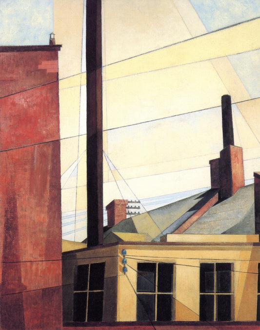 From the Garden of the Château, vintage artwork by Charles Demuth, 12x8" (A4) Poster