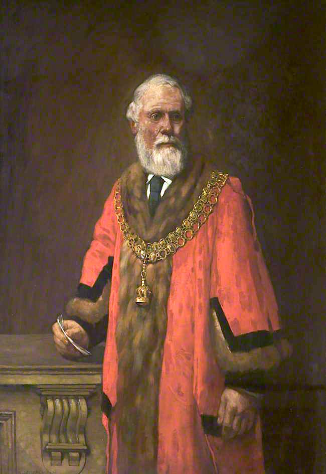 Alderman William Walter Cannon, JP, Mayor of Bolton, vintage artwork by Alfred Heaton Cooper, 12x8" (A4) Poster