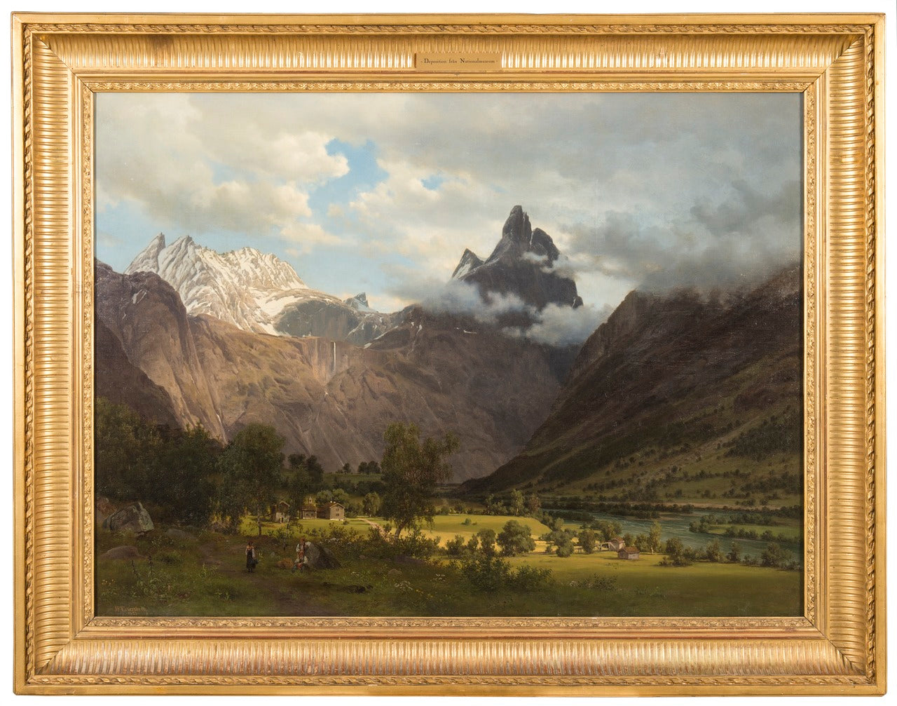 Landscape from Romsdalen, vintage artwork by Johan Fredrik Eckersberg, A3 (16x12") Poster Print