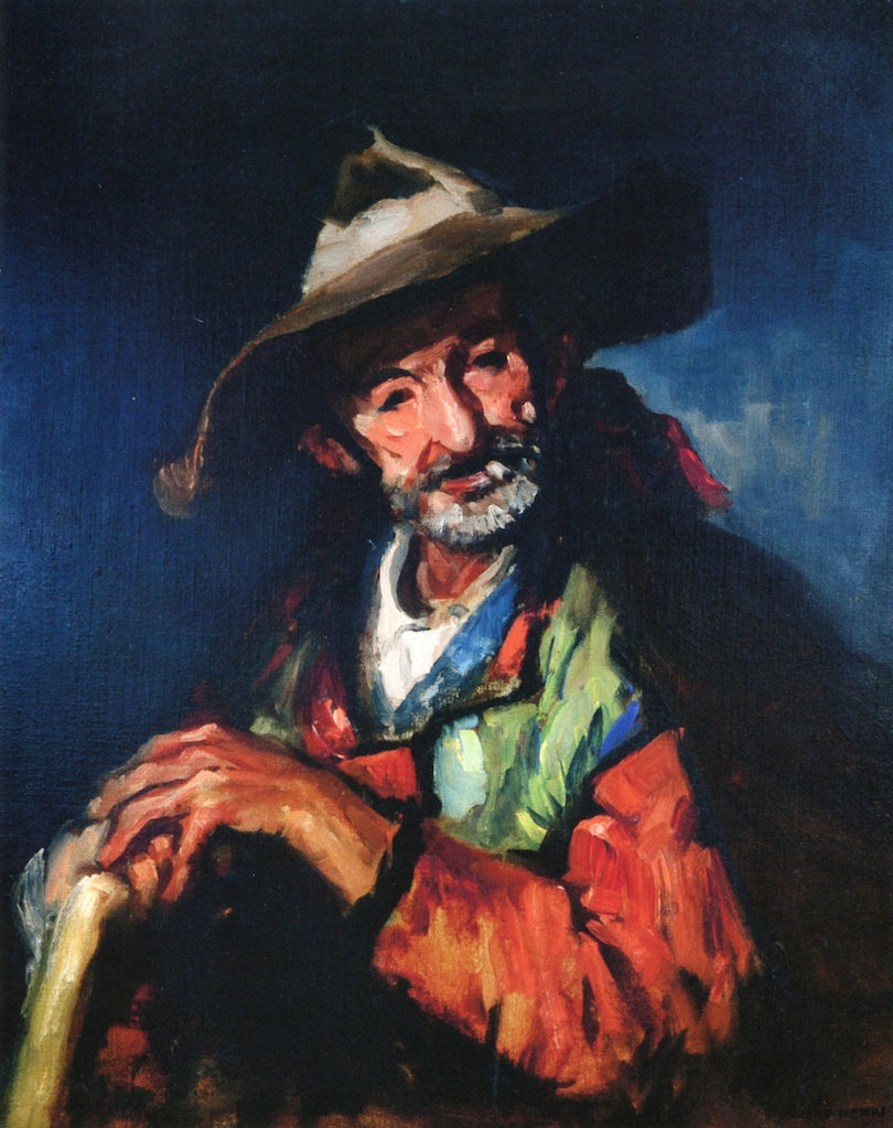 El Segoviano, vintage artwork by Robert Henri, 12x8" (A4) Poster