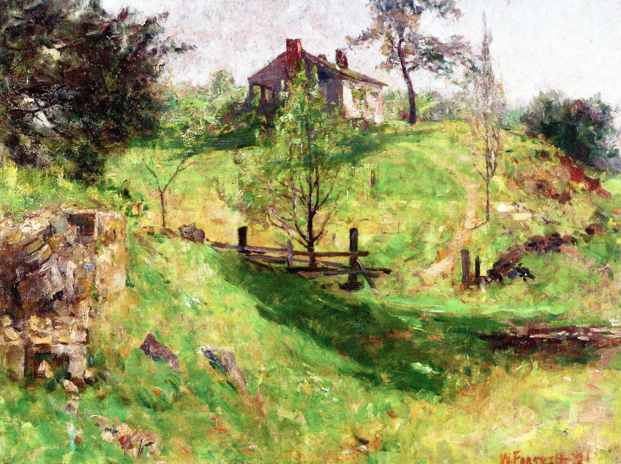 Farm near Vernon by William Forsyth,A3(16x12")Poster