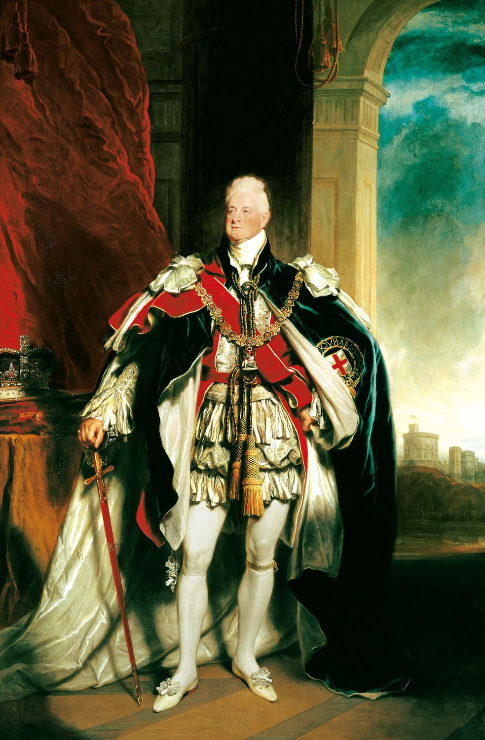 William IV (1765-1837), vintage artwork by Sir Martin Archer Shee, 12x8" (A4) Poster