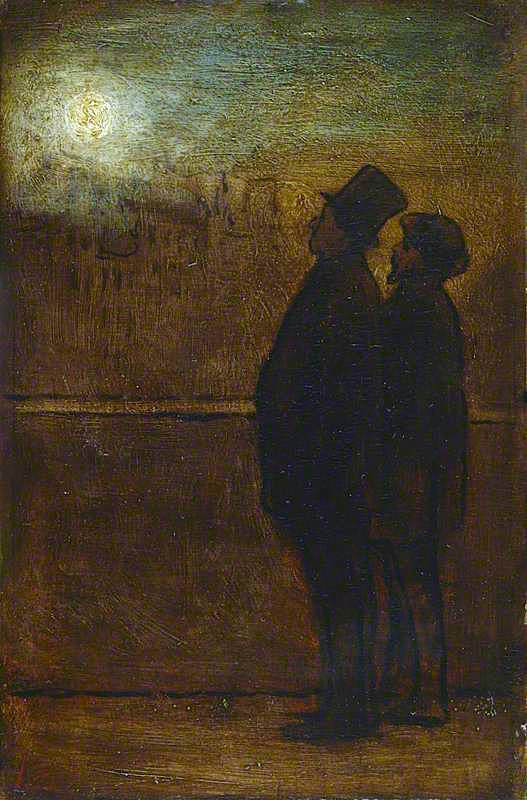 The Night Walkers, vintage artwork by Honore Daumier, A3 (16x12") Poster Print