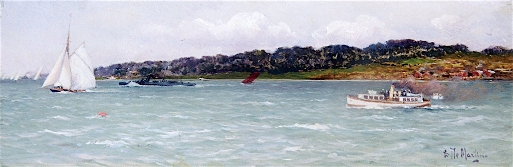  at Kiel, vintage artwork by Eduardo de Martino, 12x8" (A4) Poster