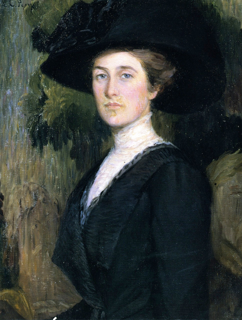 Mrs.Henry Lyman [Elizabeth Cabot Lyman], vintage artwork by Lilla Cabot Perry, 12x8" (A4) Poster