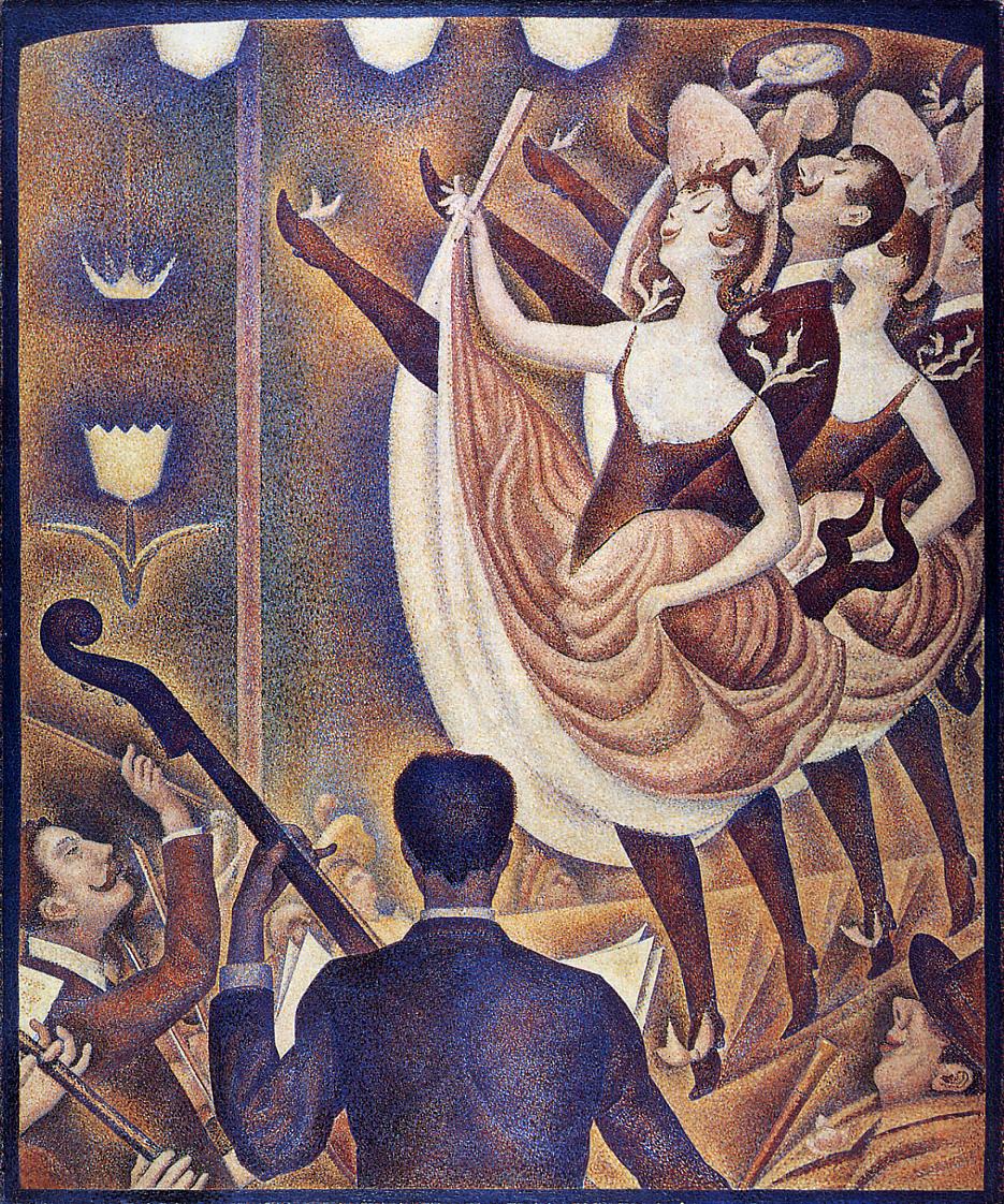 Chahut (Singers), vintage artwork by Georges Seurat, 12x8" (A4) Poster