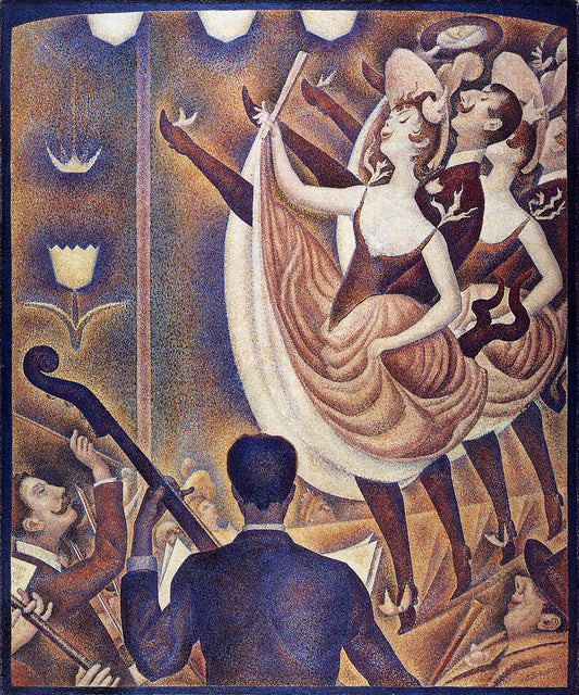 Chahut (Singers), vintage artwork by Georges Seurat, 12x8" (A4) Poster