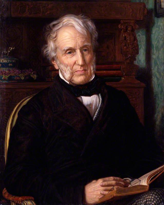 Stephen Lushington, Reformer and Judge of High Court of Admiralty, vintage artwork by William Holman Hunt, 12x8" (A4) Poster