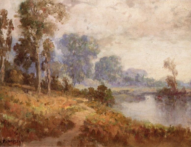 Sacramento River, vintage artwork by William Franklin Jackson, 12x8" (A4) Poster