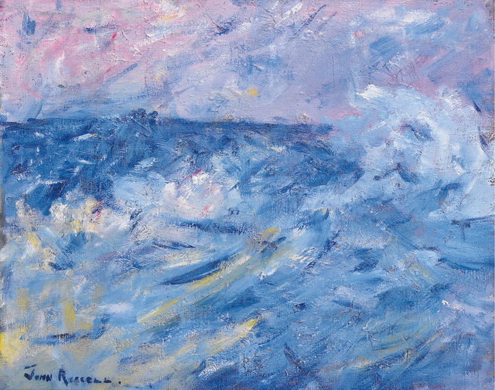 y Sky and Sea, Belle Ile, off Brittany by John Peter Russell,A3(16x12