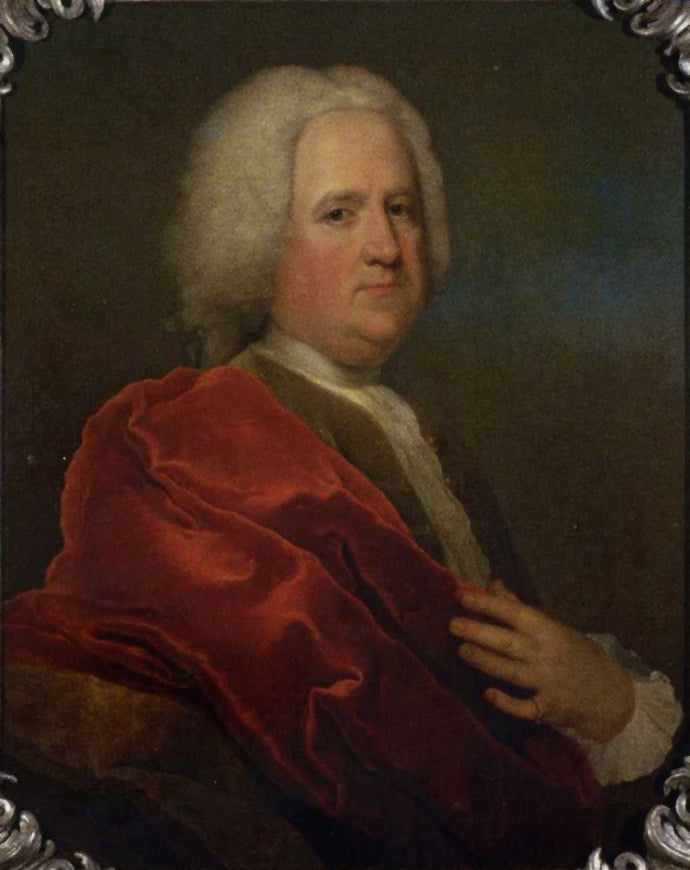 Jean François Reclam, vintage artwork by Antoine Pesne, 12x8" (A4) Poster