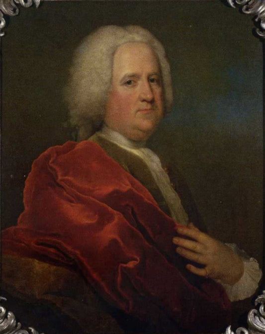 Jean François Reclam, vintage artwork by Antoine Pesne, 12x8" (A4) Poster