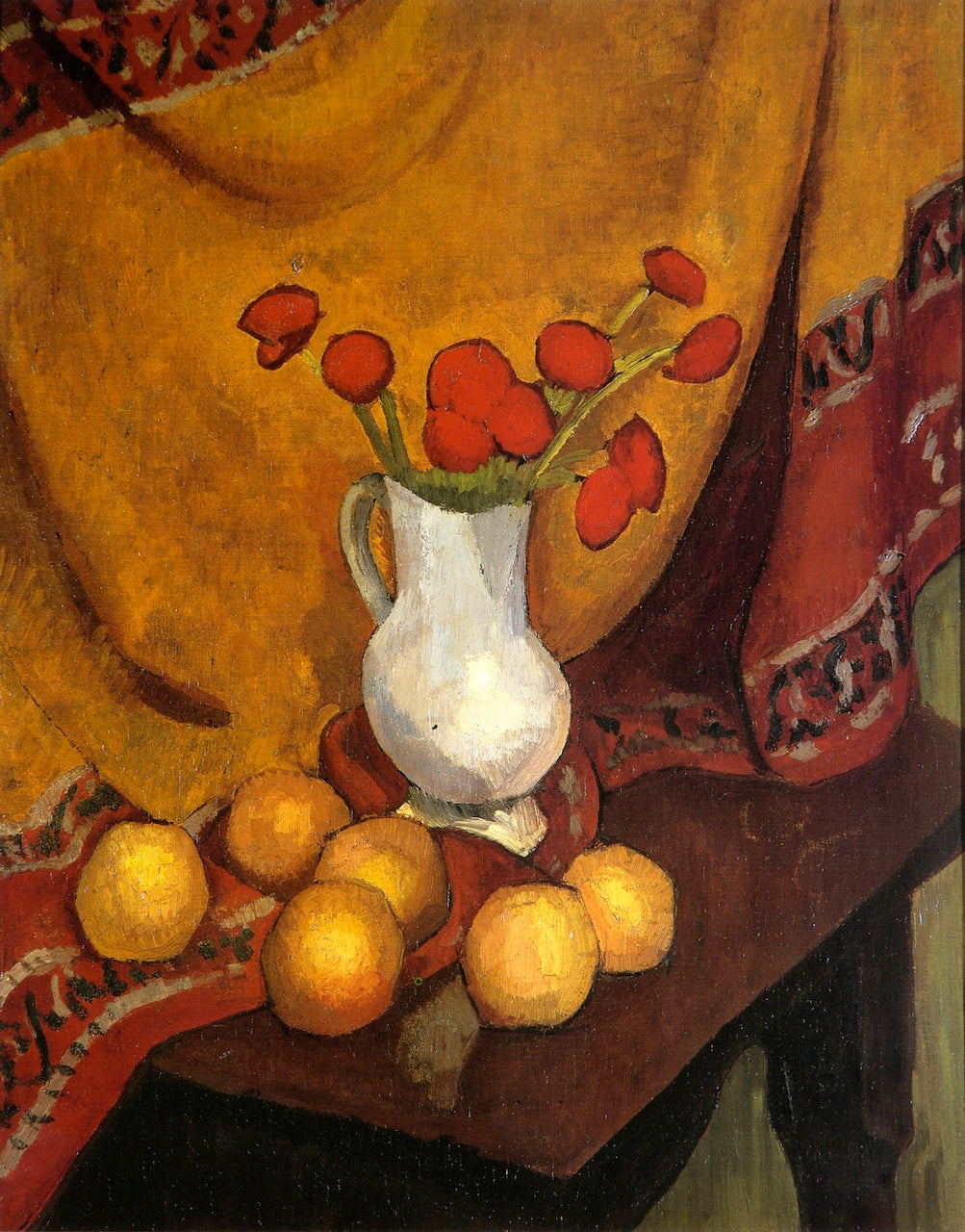 A Vase of Poppies, vintage artwork by Roger de la Fresnaye, 12x8" (A4) Poster