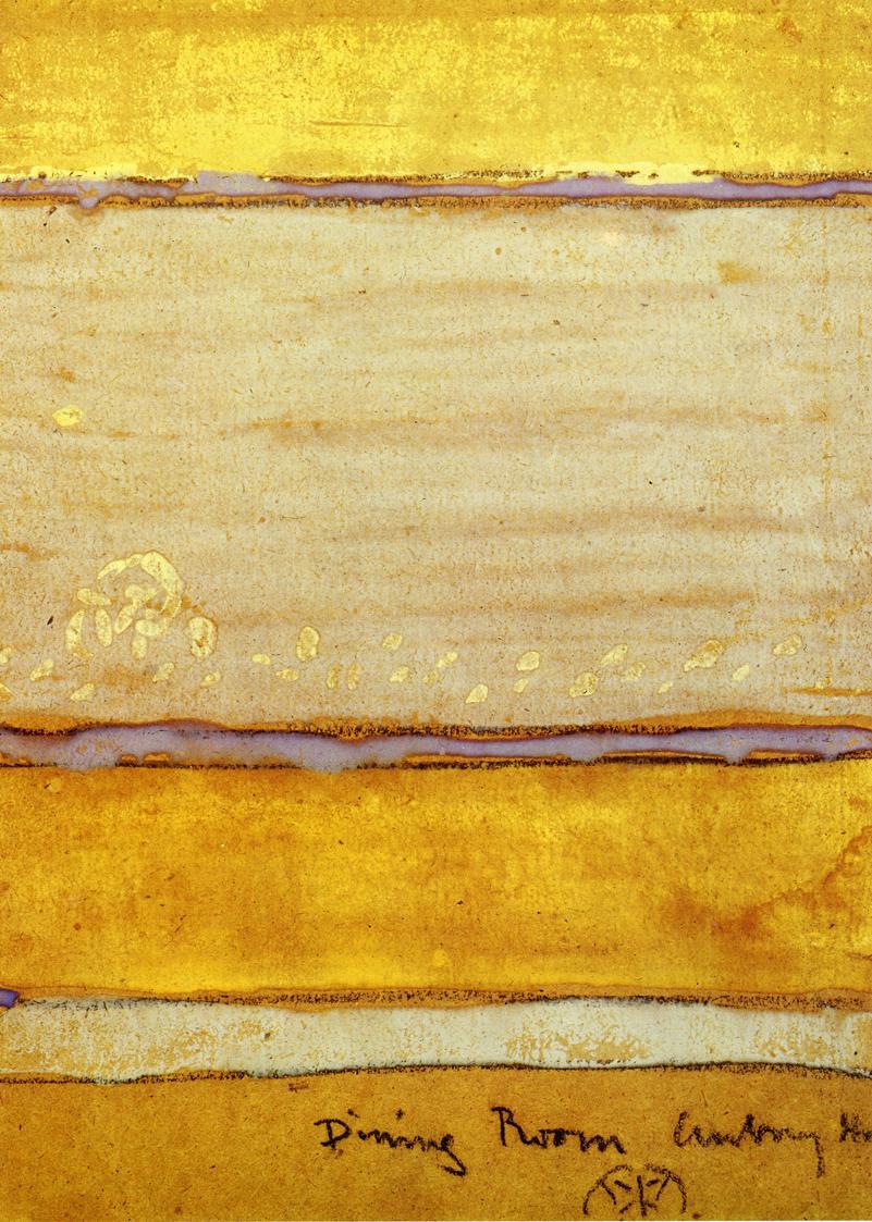 Colour Scheme for the Dining-Room of Aubrey House, vintage artwork by James Abbott McNeill Whistler, 12x8" (A4) Poster