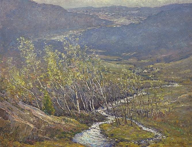 South Wind, Early Spring, vintage artwork by Cullen Yates, 12x8" (A4) Poster