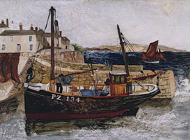 PZ 134, vintage artwork by Christopher Wood, 12x8" (A4) Poster