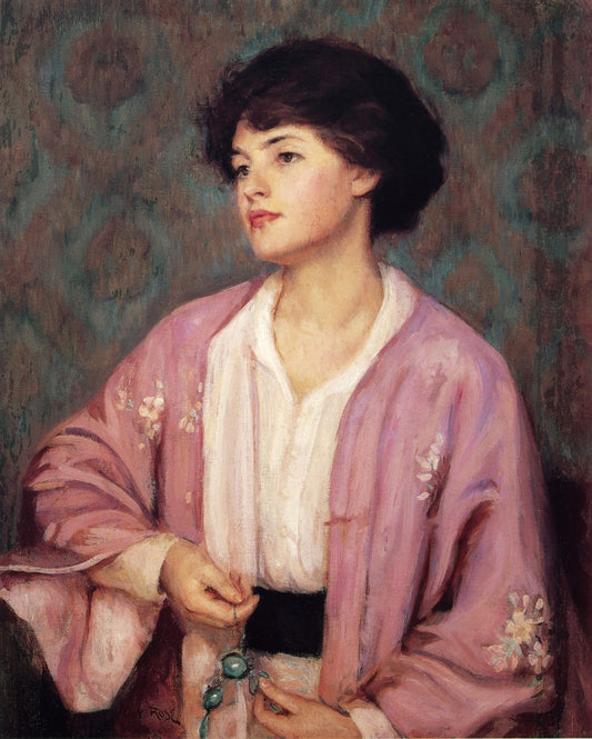 The Lavalier, vintage artwork by Guy Orlando Rose, 12x8" (A4) Poster