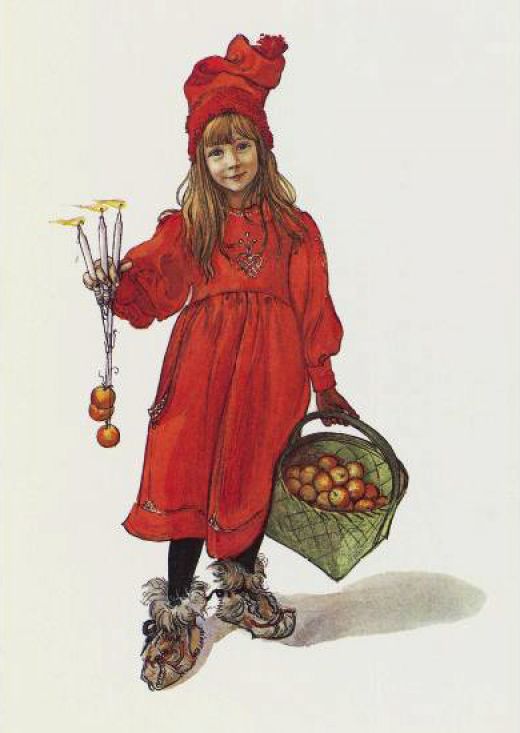 tle page of the Christmas edition of 'Idun') by Carl Larsson,A3(16x12")Poster