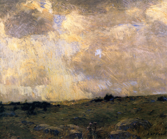 Chilmark Moore, Martha's Vineyard, vintage artwork by William Langson Lathrop, 12x8" (A4) Poster