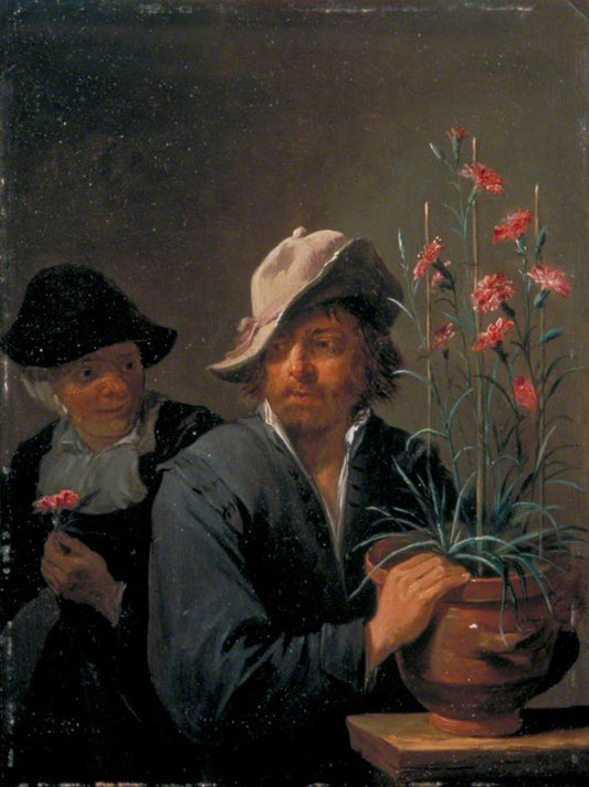 The Five Senses:  Smell, vintage artwork by David Teniers (II), 12x8" (A4) Poster