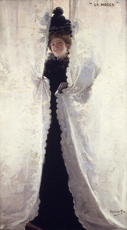 La Mosca, vintage artwork by Cecilio Pla y Gallardo, 12x8" (A4) Poster