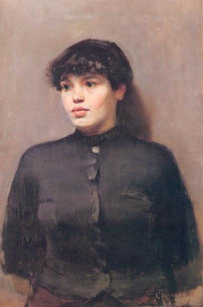 Jossa, vintage artwork by Christian Krohg, 12x8" (A4) Poster