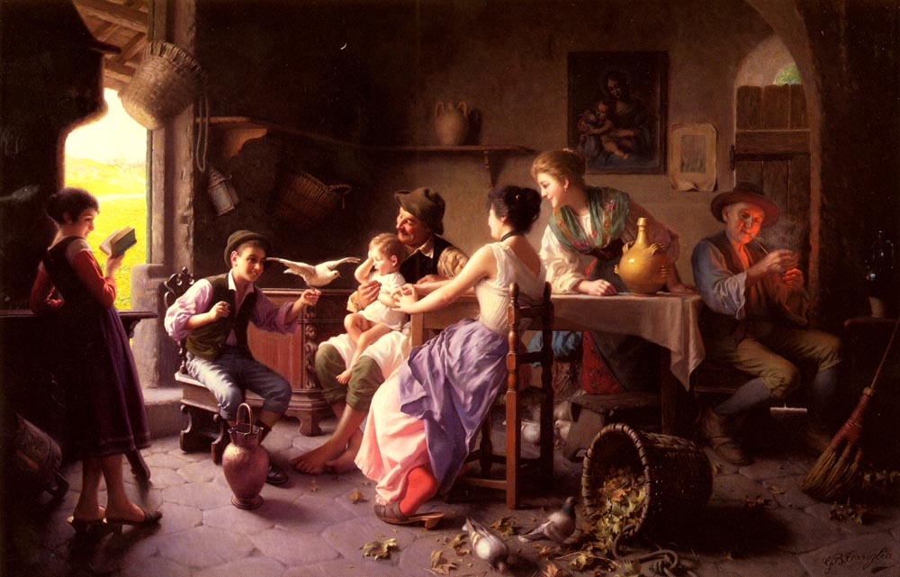 Amidst The Florentine Hills by Giovanni Battista Torriglia,A3(16x12")Poster