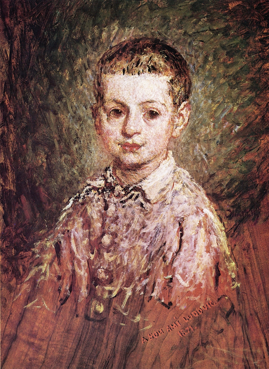 Ludovic Miane, vintage artwork by Adolphe-Joseph-Thomas Monticelli, 12x8" (A4) Poster