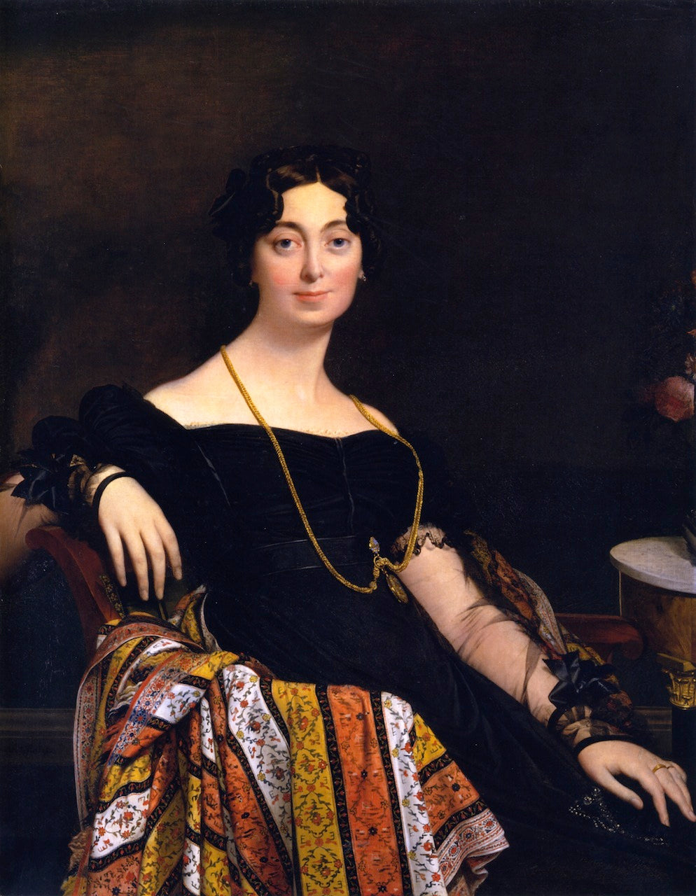 Madame Jacques-Louis Leblanc, nee Francoise Poncelle (1788-1839), vintage artwork by Jean-Auguste-Dominique Ingres, 12x8" (A4) Poster