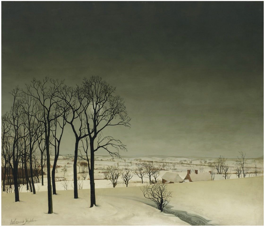 View of Tiegem in Winter by Valerius de Saedeleer,A3(16x12")Poster