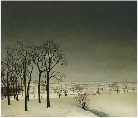View of Tiegem in Winter by Valerius de Saedeleer,A3(16x12")Poster