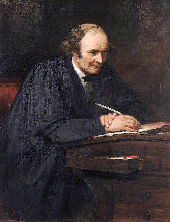 Arthur Cayley, Fellow and Mathematician, Sadlerian Professor, vintage artwork by Lowes Cato Dickinson, A3 (16x12") Poster Print