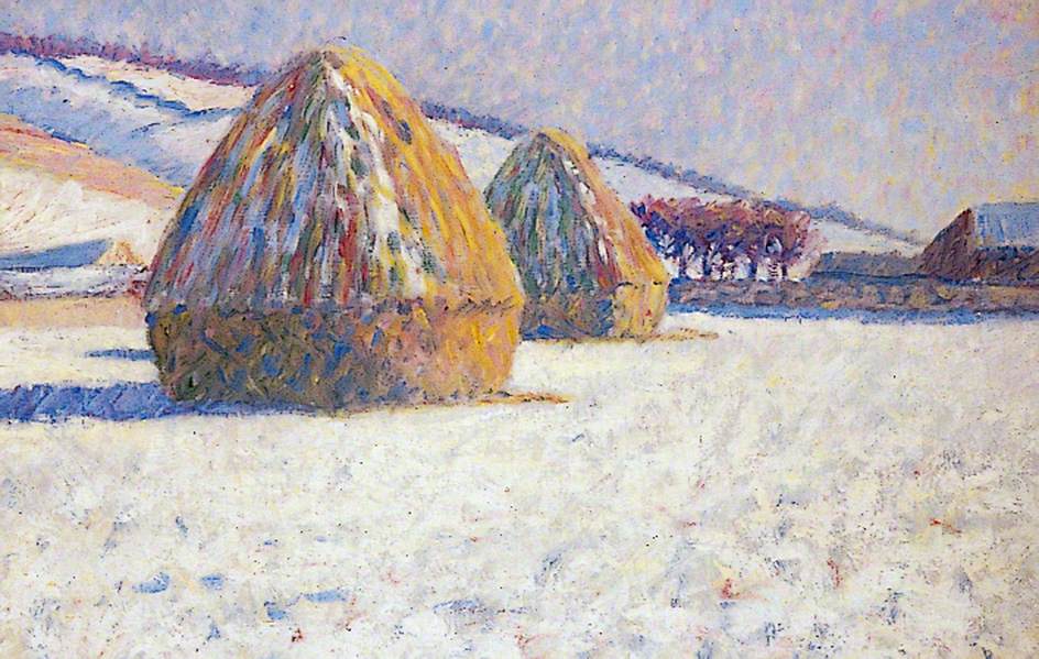 Winter, Scituate, Massachusetts, vintage artwork by Thomas Buford Meteyard, 12x8" (A4) Poster