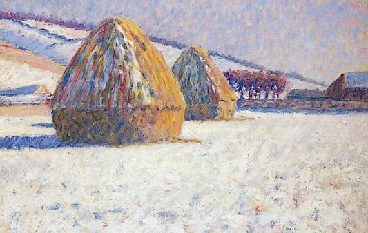 Winter, Scituate, Massachusetts, vintage artwork by Thomas Buford Meteyard, 12x8" (A4) Poster