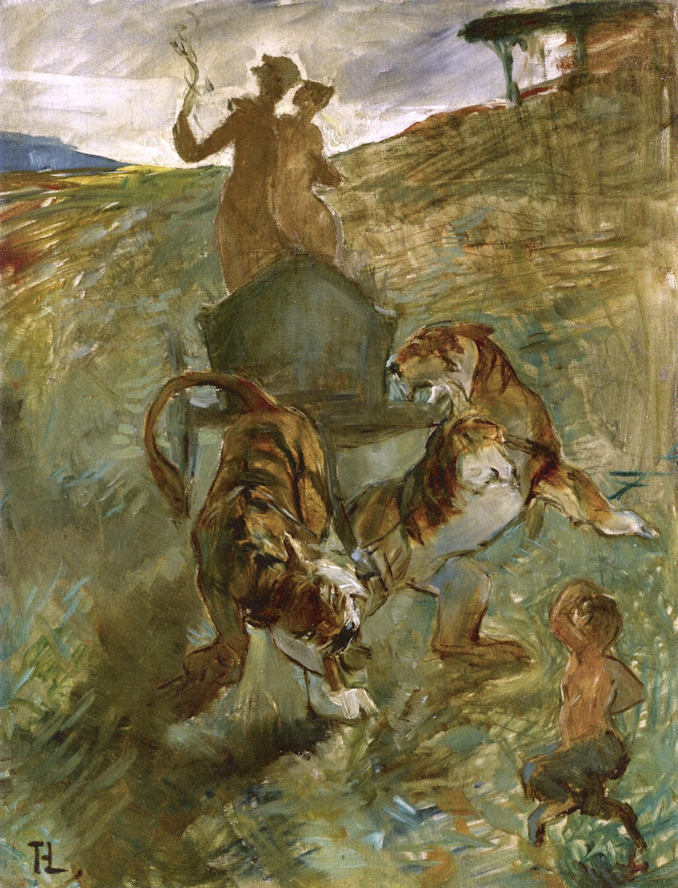Allegory: Springtime of Life, vintage artwork by Henri de Toulouse-Lautrec, 12x8" (A4) Poster