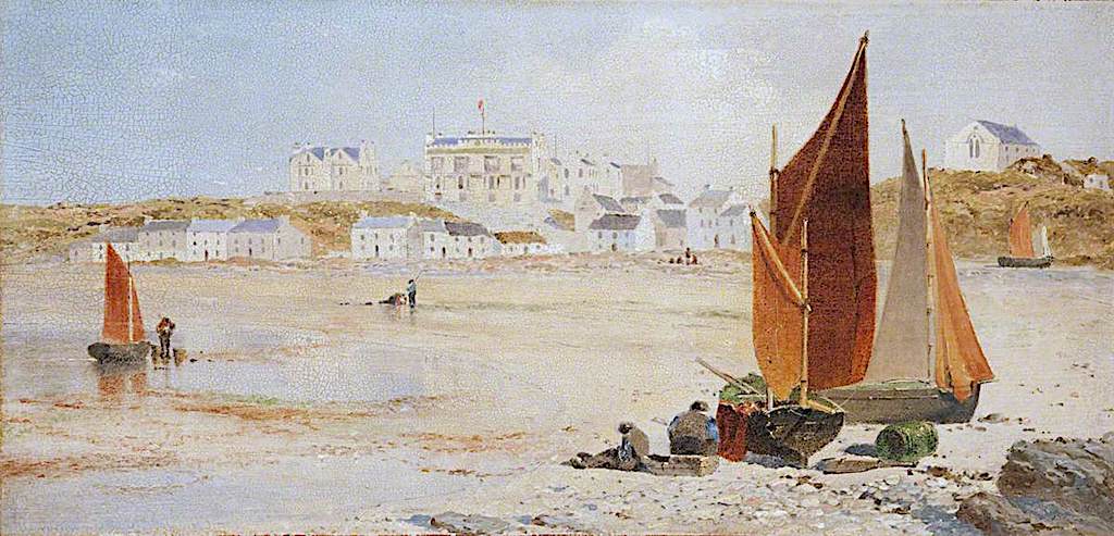 Port Erin, Rushen, vintage artwork by John Miller Nicholson, 12x8" (A4) Poster