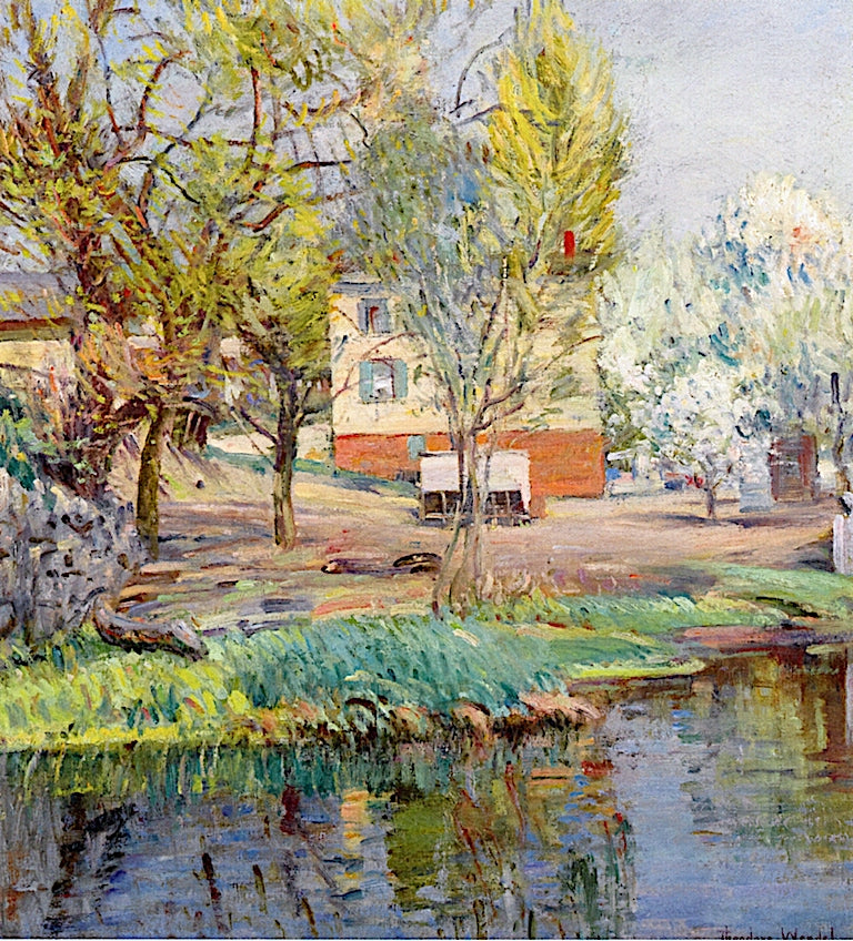 House by the River by Theodore Wendel,A3(16x12")Poster
