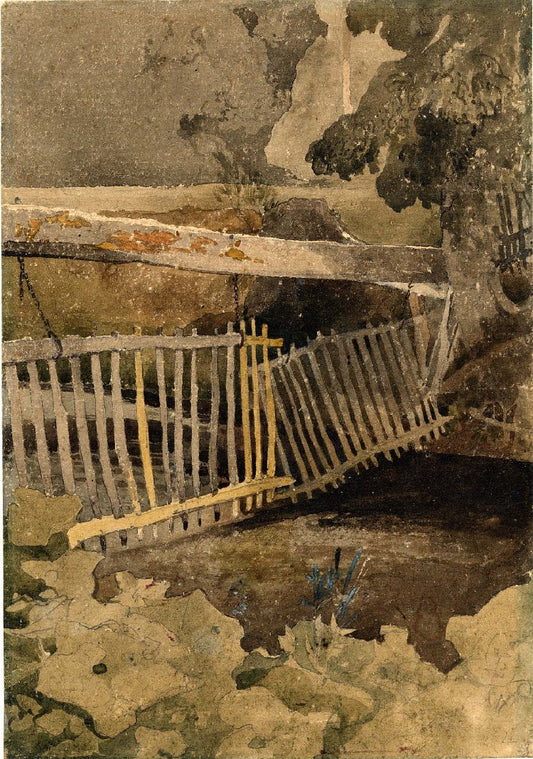 Drop Gate, Duncombe Park, Yorkshire, vintage artwork by John Sell Cotman, 12x8" (A4) Poster