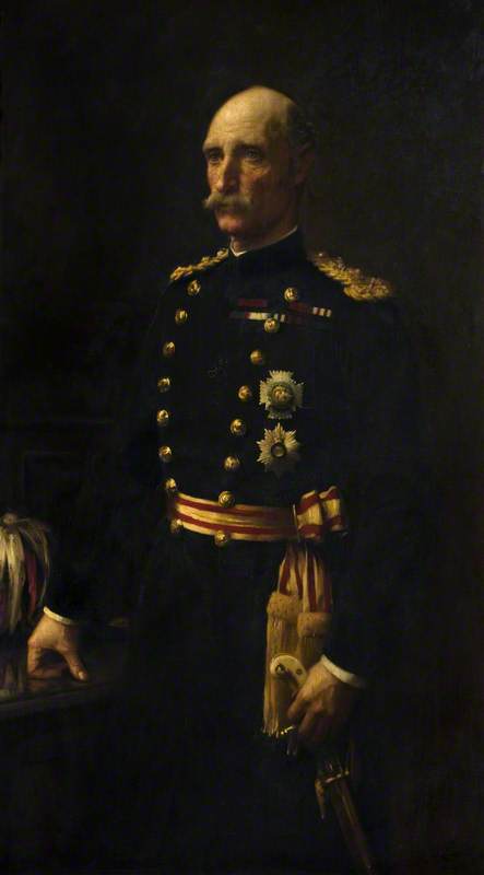 Field Marshal Sir George Stuart White, vintage artwork by Sir William Llewellyn, 12x8" (A4) Poster
