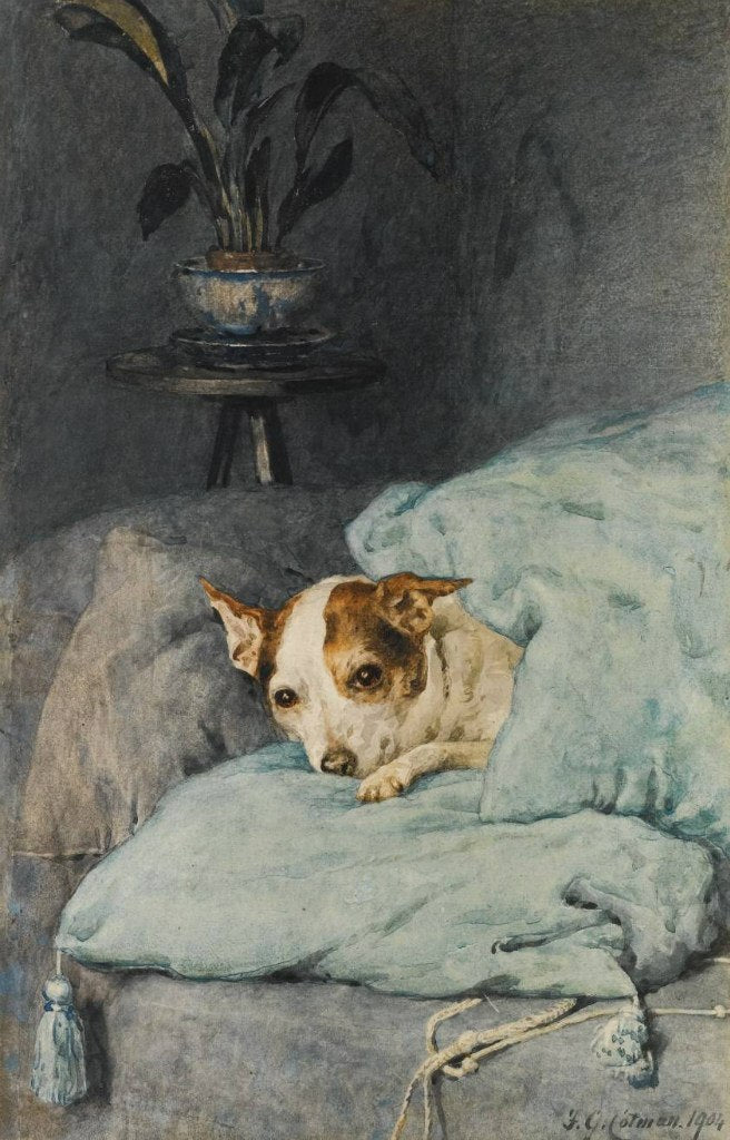 Tucked Up, vintage artwork by Frederick George Cotman, 12x8" (A4) Poster