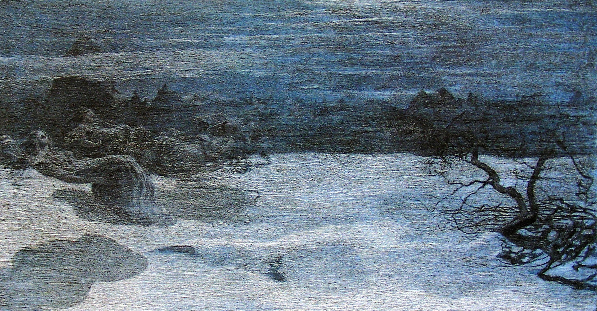 Il castigo delle lussuriose by Giovanni Segantini,A3(16x12")Poster