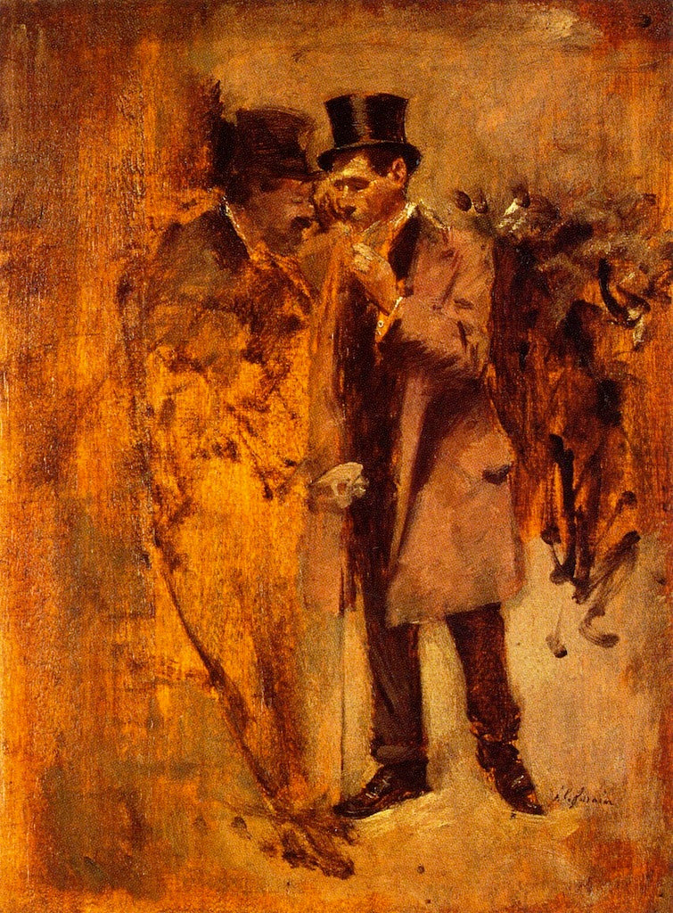 In Front of the Stock Exchange No. 1 by Jean-Louis Forain,A3(16x12")Poster