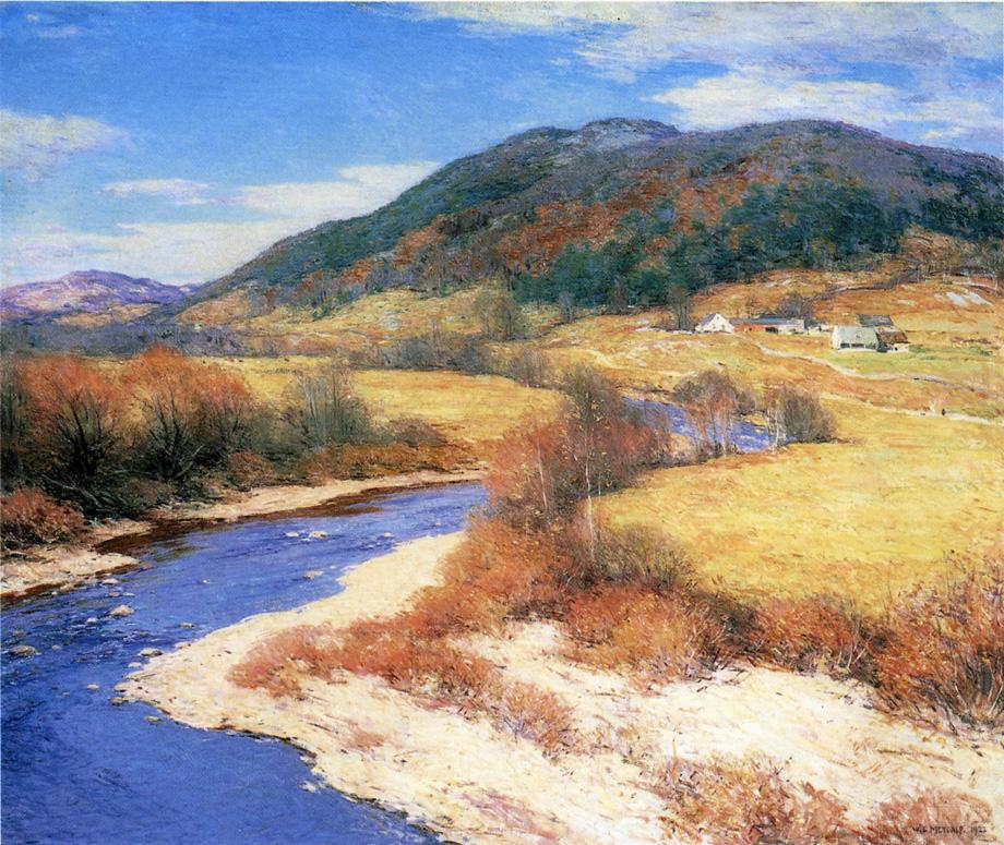 Indian Summer, Vermont by Willard Leroy Metcalf,A3(16x12")Poster